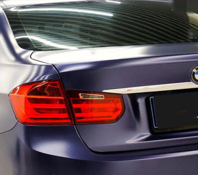 PET Electric Optic Midnight Blue Car Wrap Film Non Fading Anti Water