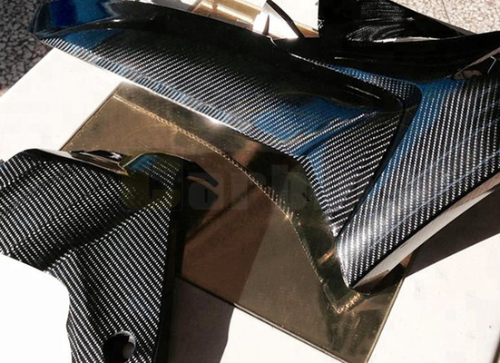 داخلی بیرونی مشکی 6D فیبر کربن ماشین وینیل Wrap Roll Air Release