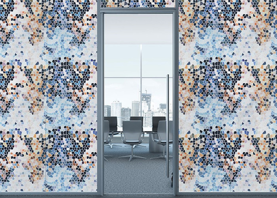 فیلم شیشه‌ای پنجره تزئینی رنگی تنوع رنگی 1.22x50M