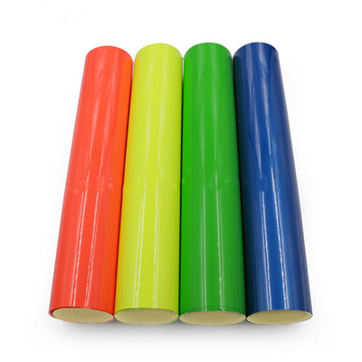 فیلم وینیل برش رنگی فلورسنت تزئینی PVC 0.1 میلی متری مقاوم در برابر خش