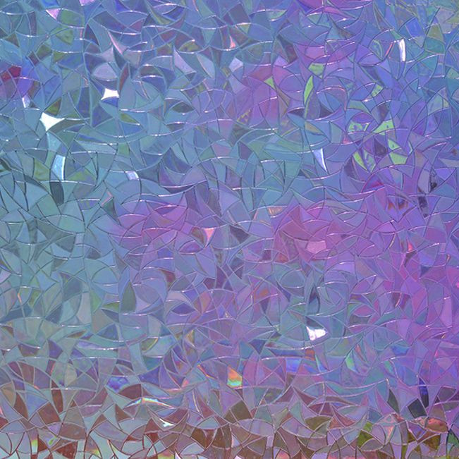 ترازو Dichroic Vinyl Privacy تزئینی Privacy پنجره فیلم فیلتر نور خورشید